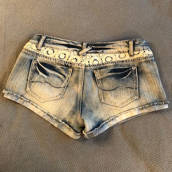Low Rise Jean Shorts - Picture 2 of 5
